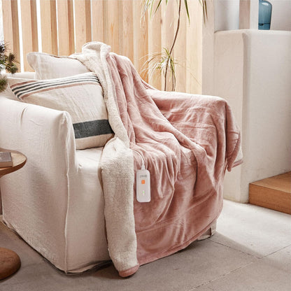GOTCOZY Heated Blanket-Soft Plush Electric Blanket 50"X60"(Grey)