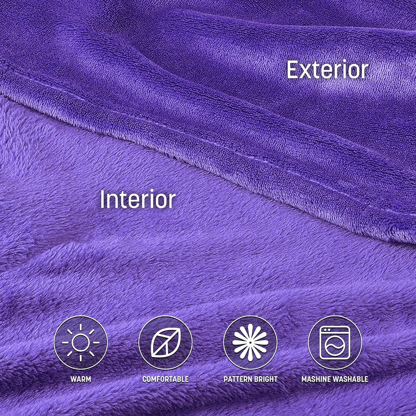 Catalonia Wearable Blanket with Sleeves for Women & Men, Fleece Wrap Throw | Cozy Sleeve Design for Hands-Free Comfort, Perfect for Reading, TV Time & Relaxing, Christmas & Birthday Gift