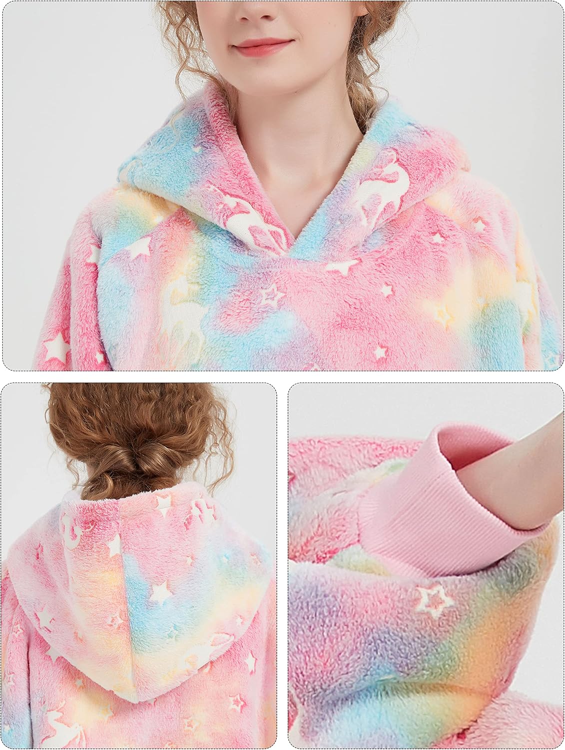 Wearable Blanket Hoodie for Adults With Pocket Strawberry Hoodie | Sherpa, Fuzzy Blanket Hoodie, Oversized Sweatshirt Blanket, Kangaroo Pouch, Cute Birthday Gifts for Sister, Cute Stuff