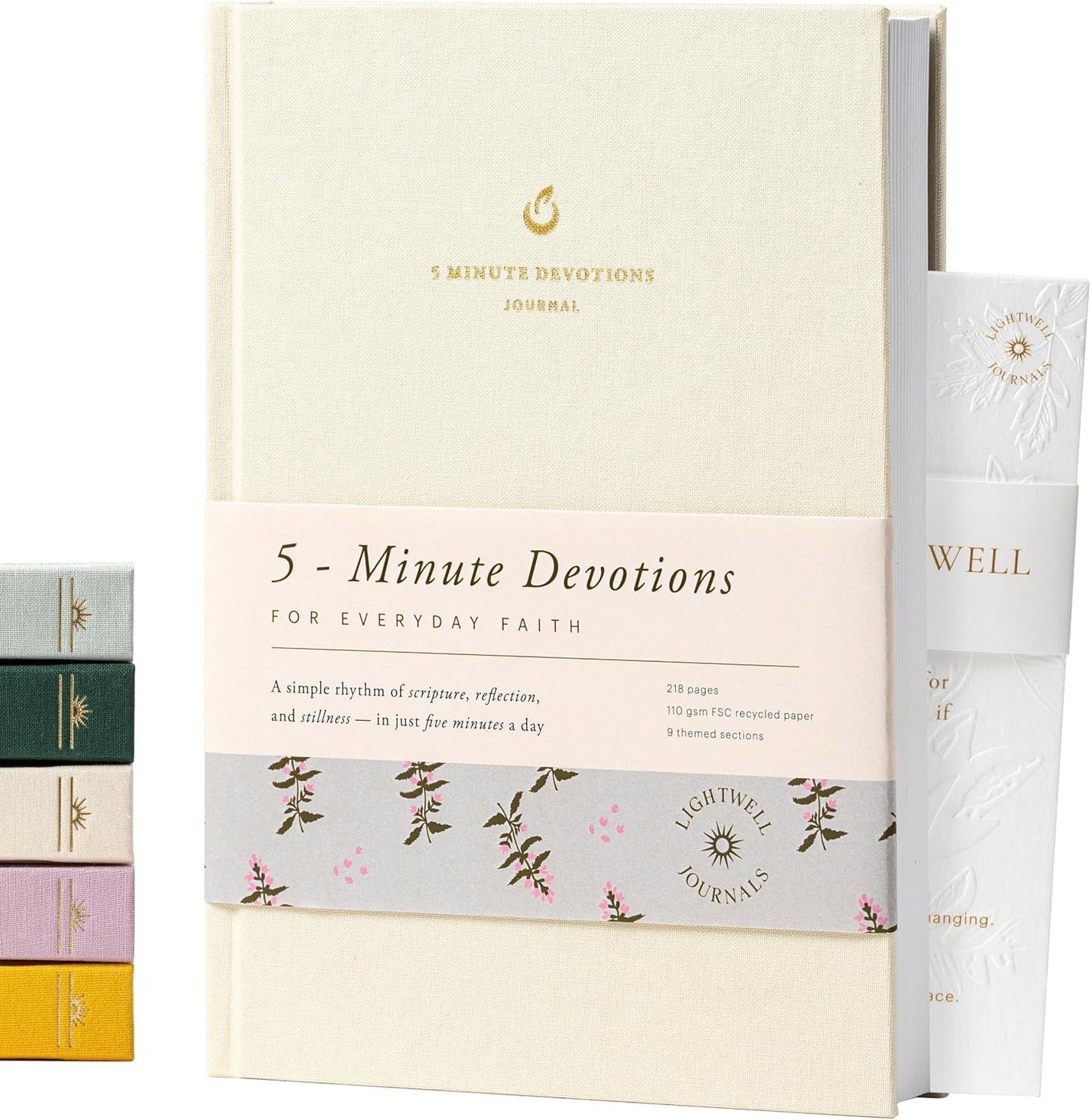 5-Minute Devotional Journal for Women: Daily Christian Scripture Reflections, Guided Prompts & Prayer | Build Faith in Just 5 Minutes a Day | 218 Pages, 110gsm Paper (Cream)