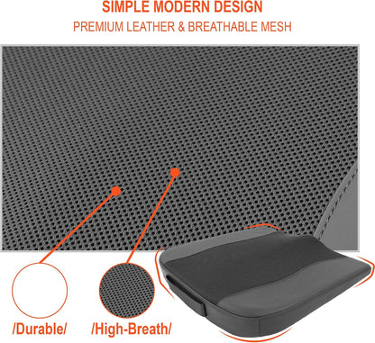 Lofty Aim Car Seat Cushion, Memory Foam Car Seat Cushions for Long Driving | Comfy Car Seat Pillow for Pain Relief, Driver Seat Cushion Adds Height, Butt Cushion for Car, Truck, Office Chair, Black