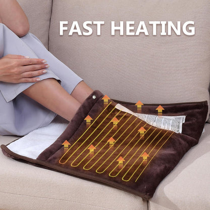 Gintao Electric Heated Foot Warmers for Feet,22"×20" Soft Foot Heating Pad