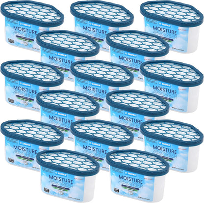 ZARPAX Moisture Absorber Activated Charcoal 10.5 oz/300g | Removes Moisture, Damp, Humidity & Odors | Odor Absorber | Moisture Trap for Bathroom, Closet, Kitchen & Small Spaces | Set of 4