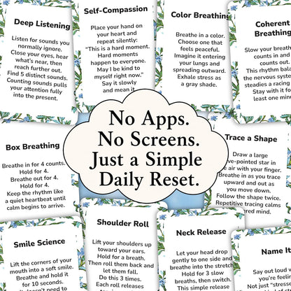 Daily Cards for Stress & Anxiety Relief | Stress Relief Gifts