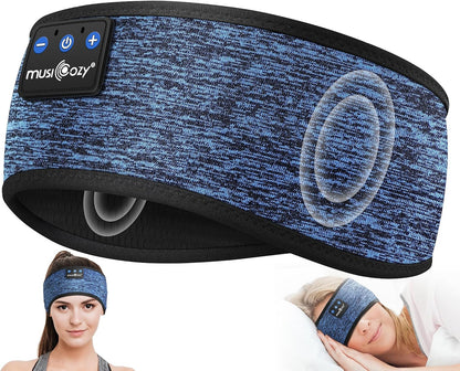 MUSICOZY Sleep Headphones Bluetooth Headband Headphones for Side Sleepers