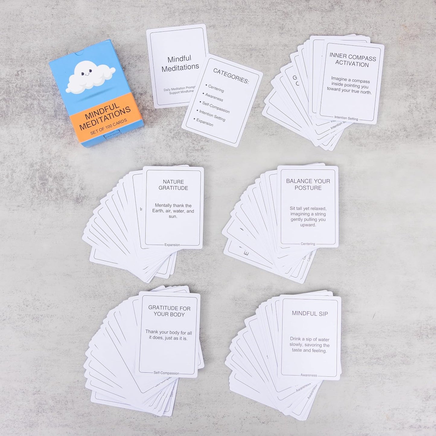 100 Mindful Work Cards – Mindfulness & Self‑Care Prompts for Professionals | Desk & Travel Deck for Stress Relief, Focus, Motivation & Well‑Being