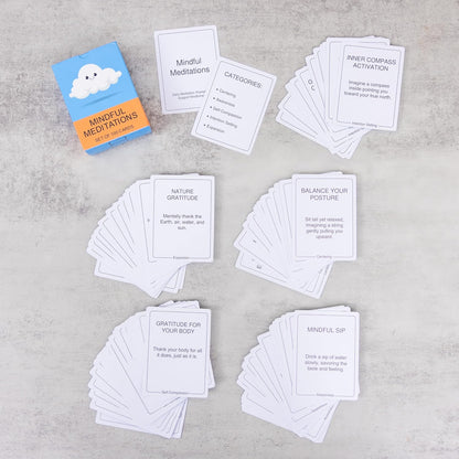 100 Mindful Work Cards – Mindfulness & Self‑Care Prompts for Professionals | Desk & Travel Deck for Stress Relief, Focus, Motivation & Well‑Being