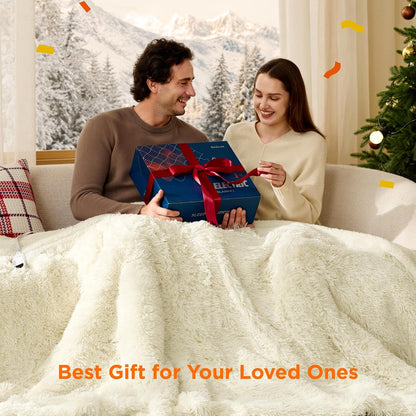 Bedsure Heated Blanket Throw Blanket with Preheat Function - Fast Heating Electric Blanket, Soft Flannel Throw with 6 Time Settings(Up to 10H), 6 Heating Settings, Gifts for Grandma (50"x60", Grey)