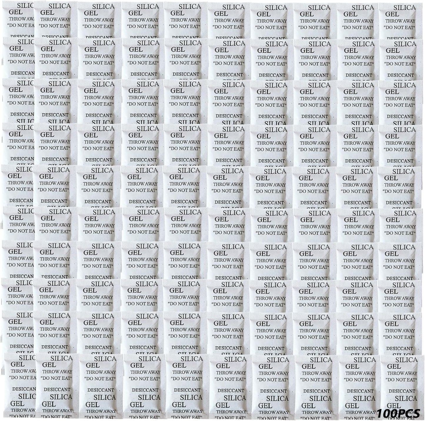 50PCS 5Gram Silica Gel Packets, Premium Moisture Absorbers, Desiccant Packs | Rechargeable Silica Packets for Storage Clothes, Shoes, Electronics, 3D Filament, Safes, Humidity Packs Dehumidifier Bags