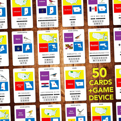 Logos Travel Game - Guess 100 Logos | Flash Cards with Slide Reveal Case | Card Game, Gift, Stocking Stuffer | Hours of Fun for Kids and Adults | Ages 6+