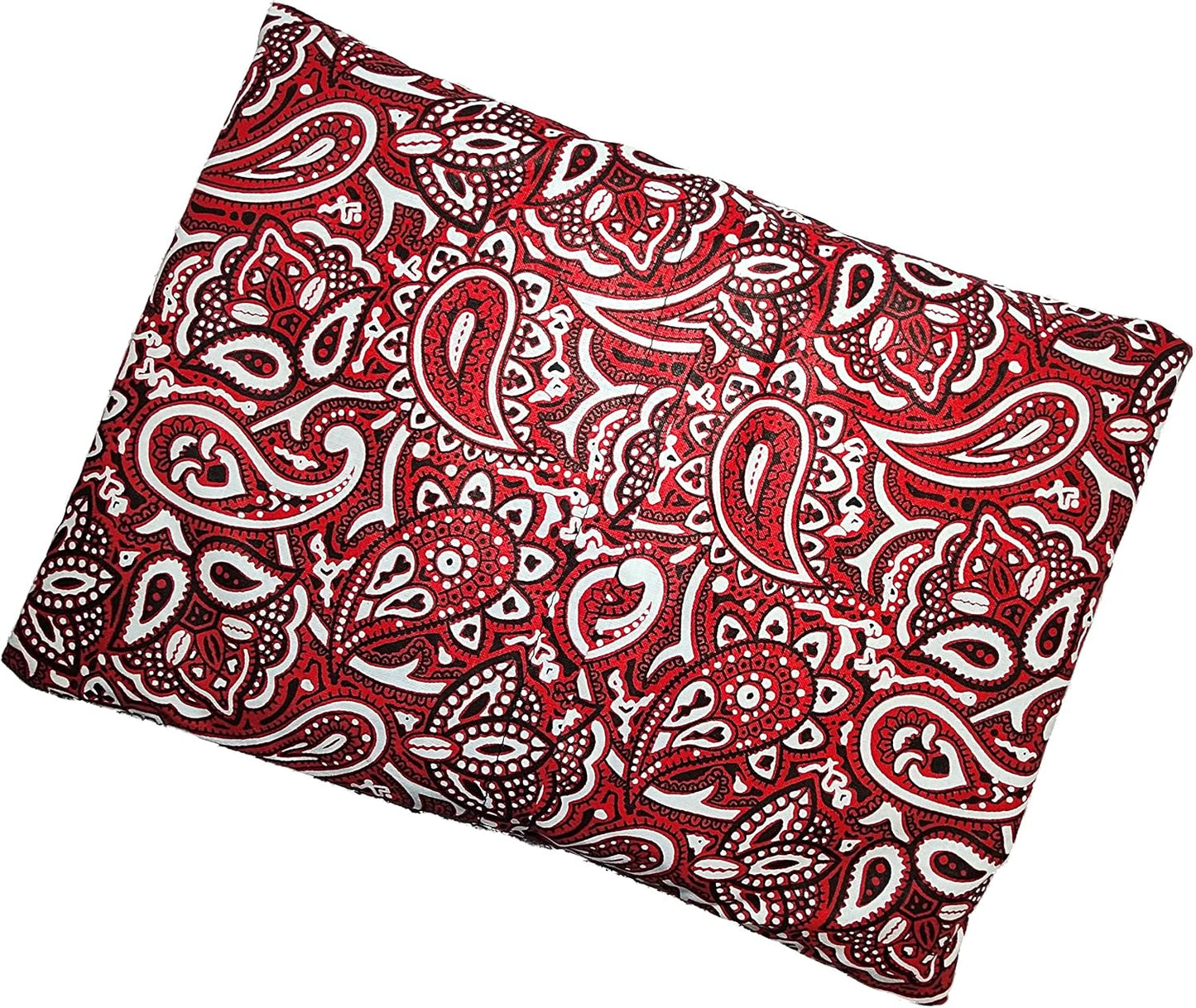 Microwavable Corn Filled Heating Pad and Cold Pack/Washable 100% Cotton Cover (Cross Hatch - Mint, 7.5in W x 11in L)