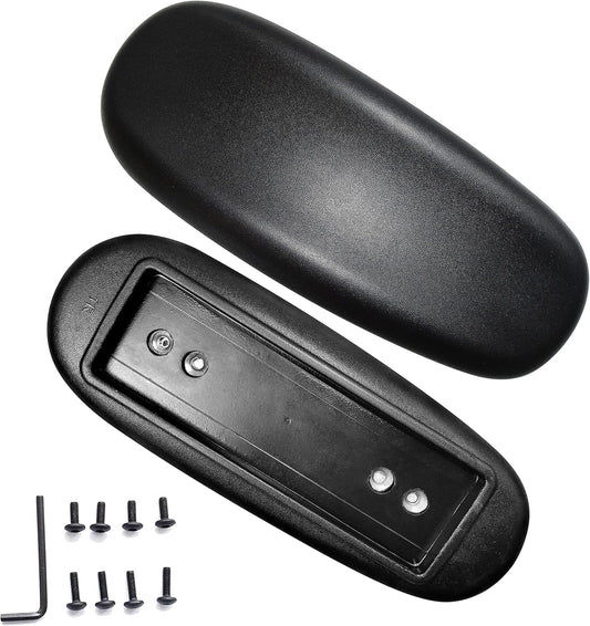 MySit Office Chair Armrest Replacement Universal 4" or 5.5" Mounting Hole | Arm Pads Set of 2 Black