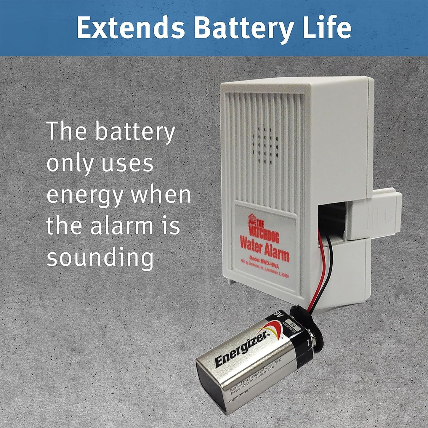 The Basement Watchdog 110 dB Water Alarm w/Detachable Sensor for Hard-to-Reach Areas (BWD-HWA)