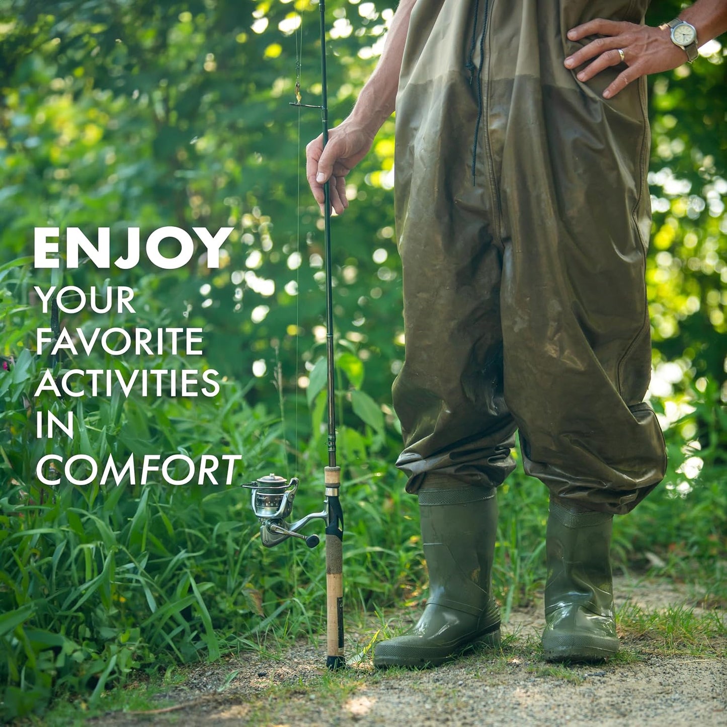 JobSite Wader Boot Dryer - Silent Boots Dryer for Chest Waders & Waist Waders - Fanless Convection Dry - Helps Reduce Odor