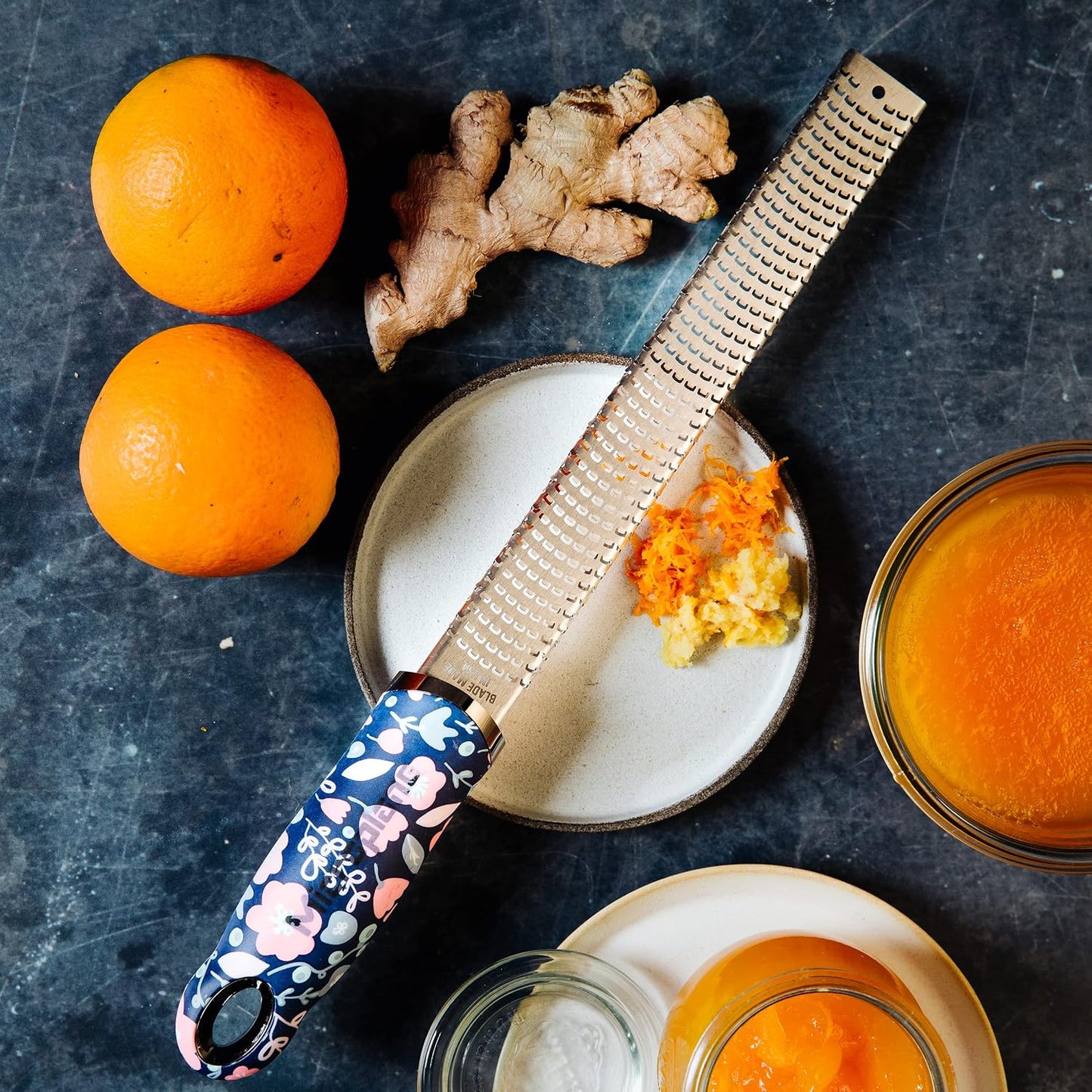 Premium Classic Series Zester - Lipstick Pink | Lemon Zester tool, Hard Cheese & Vegetable Grater | For Citrus, Parmesan Cheese, Garlic, Ginger, Nutmeg | Fine Stainless Steel Blade, Made in USA
