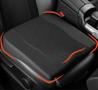 Lofty Aim Car Seat Cushion, Memory Foam Car Seat Cushions for Long Driving | Comfy Car Seat Pillow for Pain Relief, Driver Seat Cushion Adds Height, Butt Cushion for Car, Truck, Office Chair, Black