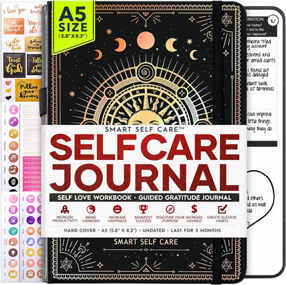 Freedom Mastery Daily Journal of Gratitude, Productivity & Habit Tracker | Undated 90-Day Planner with Daily Reflection, Mindfulness, Positivity, Vision Board & Stickers, Gratitude Journal for Women