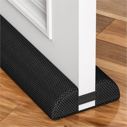 HADOR 30 Inch Door Draft Stopper, Fits 24-30" Doors, 0.5-1.7" Gaps, Gray | Double-Sided Under Door Gap Filler, Blocks Drafts, Dust, Light and Pet Hair, Easy Slide-On Fit, Machine Washable