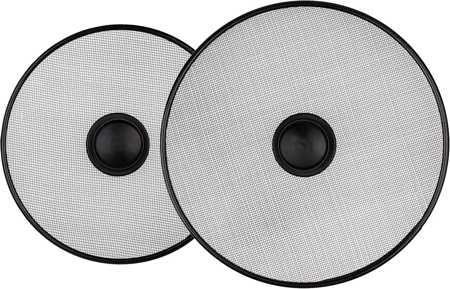 Stainless Steel Lid Splatter Screen - Set of 2: 8,2" & 10" - Frying Pan Oil Splash Guard