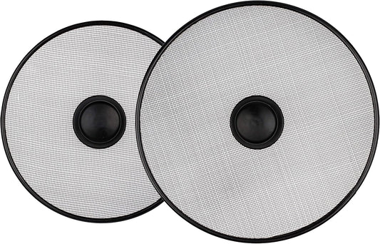 Stainless Steel Lid Splatter Screen - Set of 2: 8,2" & 10" - Frying Pan Oil Splash Guard
