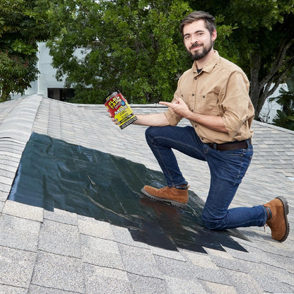 Flex Tape, Original Thick Flexible Rubberized Waterproof Tape - Seal and Patch Leaks, Works Underwater, Indoor Outdoor - Home RV Roof Plumbing and Pool Repairs, Clear, 4 in x 5 ft, Pack of 1