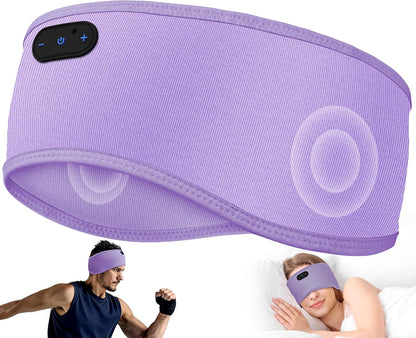 MUSICOZY Sleep Headphones Bamboo Bluetooth Headband for Side Sleepers