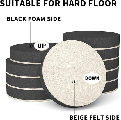 Furniture Sliders, 20pcs-3 1/2” Felt Furniture Sliders for Carpet, Furniture Pads Hardwoods Floors, Heavy Furniture Movers Sliders, Reusable Moving Pads, Floor Protectors for Carpet