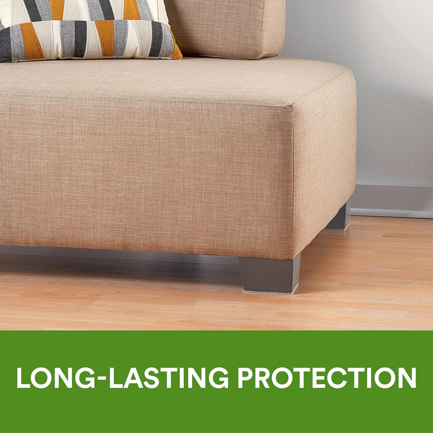 Scotch Felt Pads, 2 Pads, Rectangular, Beige, 4 in x 6 in | Protecting Hardwood Floors, Easy-to-apply, Self-Stick design, Reliable protection from nicks, dents and scratches (SP800-NA)