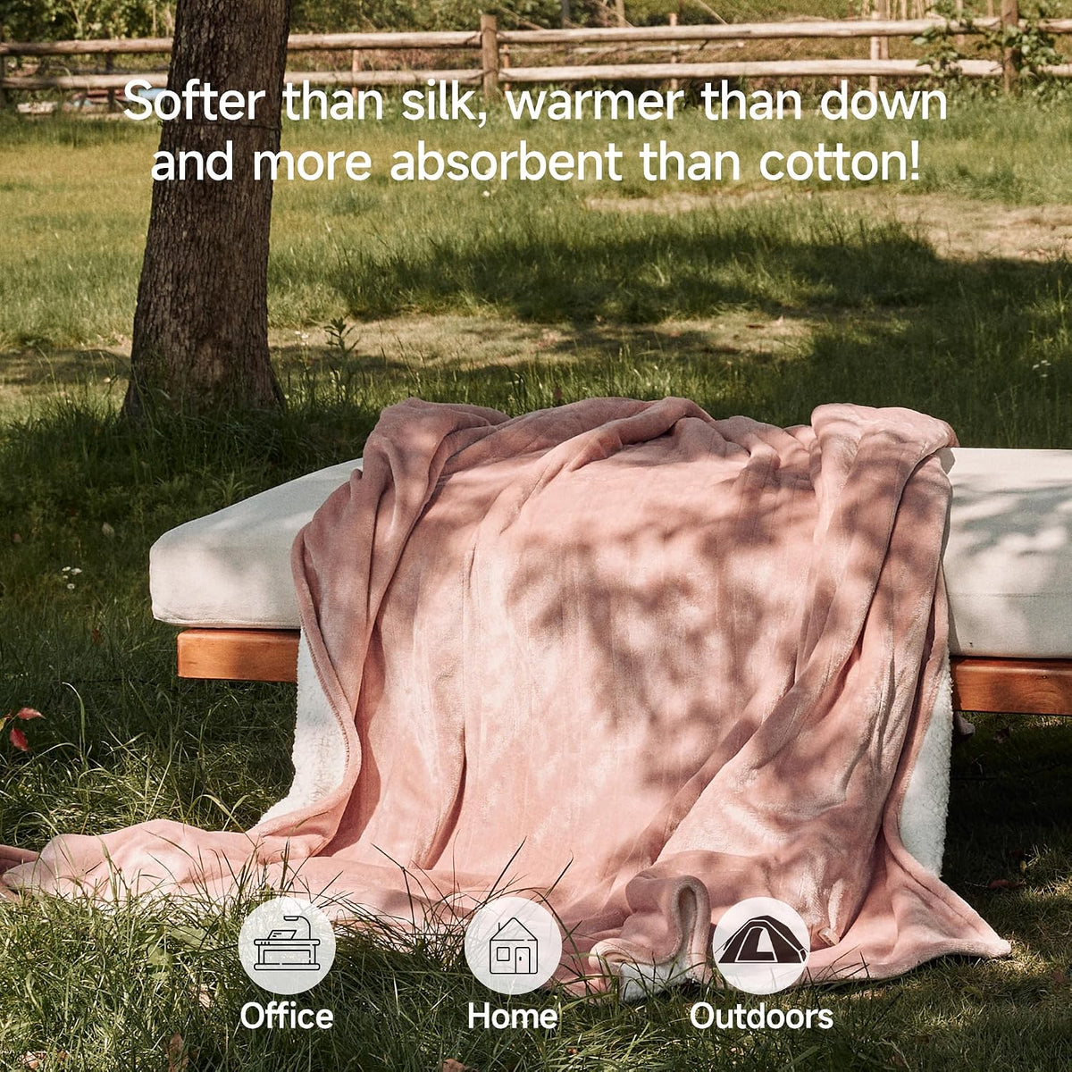 GOTCOZY Heated Blanket-Soft Plush Electric Blanket 50"X60"(Grey)