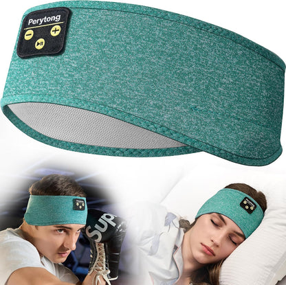 Perytong Sleep Headphones Wireless, Bluetooth Sports Headband Headphones with Ultra-Thin HD Stereo Speakers Perfect for Sleeping,Workout,Jogging,Yoga,Insomnia, Air Travel, Meditation (Grey)