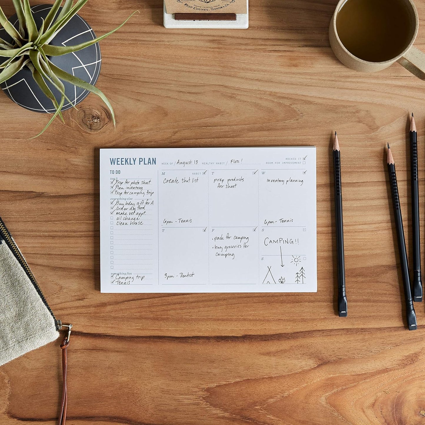 Meal Planning Notepad - What's for Dinner Weekly Meal Planner and Grocery List Magnet Pad with Tear-Off Shopping List - Family Dinner Menu for Fridge & Meal Prep - 6x9” - 50 Sheets