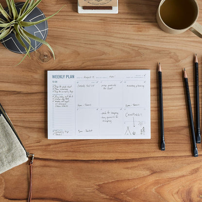 Meal Planning Notepad - What's for Dinner Weekly Meal Planner and Grocery List Magnet Pad with Tear-Off Shopping List - Family Dinner Menu for Fridge & Meal Prep - 6x9” - 50 Sheets