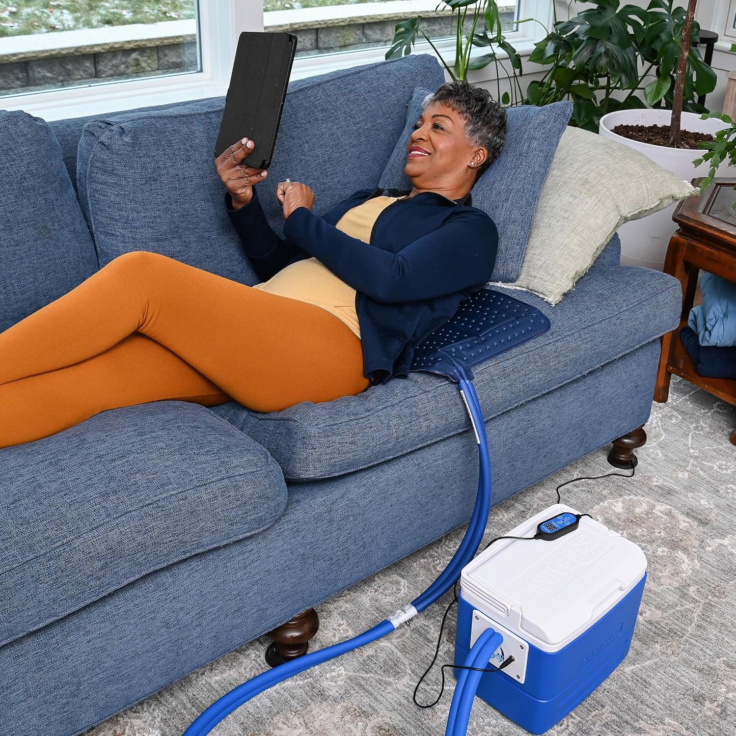 Polar Active Ice 3.0 | 9 QT Cold Therapy Ice Machine | Programmable Timer | Full Circumference Knee Pad | Cryotherapy Pain Relief System | Ace Bandage Style Compression