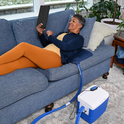 Polar Active Ice 3.0 | 9 QT Cold Therapy Ice Machine | Programmable Timer | Full Circumference Knee Pad | Cryotherapy Pain Relief System | Ace Bandage Style Compression