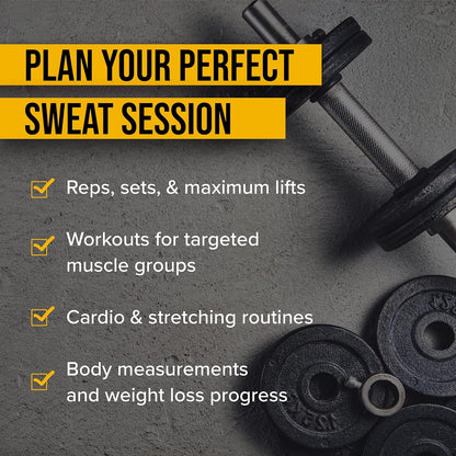 NewMe Fitness Journal for Women & Men, Food & Workout Journal, Planner Log Book to Track Weight Loss, Muscle Gain, Home Gym Exercise, Bodybuilding Progress, Daily Nutrition & Personal Health Tracker