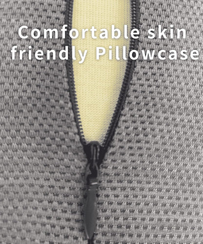 Bespilow Small Neck Roll Pillow for Sleeping, Neck Pillows for Pain Relief | Travel Cervical Support Pillow for Bed Sleep, Round Contour Memory Foam Bolster for Back Sleepers, Breathable Cover, Odorless