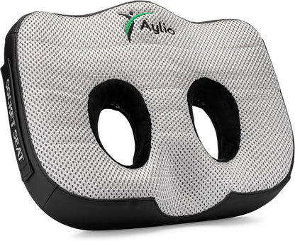 Aylio Socket Seat Cushion for Sit Bone, Ischial Tuberosity & Tailbone Pressure Relief – Ischial Bursitis, Hamstring & Piriformis Support – Firm Memory Foam Seat Cushion for Office Chair & Car