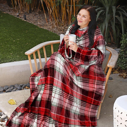Catalonia Wearable Blanket with Sleeves for Women & Men, Fleece Wrap Throw | Cozy Sleeve Design for Hands-Free Comfort, Perfect for Reading, TV Time & Relaxing, Christmas & Birthday Gift