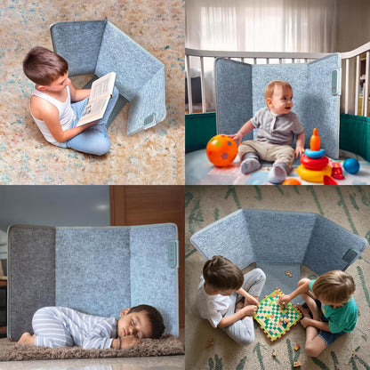 Foldable Foot & Leg Heater, Portable Under Desk Space Heater & Warmer, Heated Floor Mat, Tip-Over Protection, Auto Shutoff, Ideal for Home, Office, or Desk Use, Compact & Safe Design