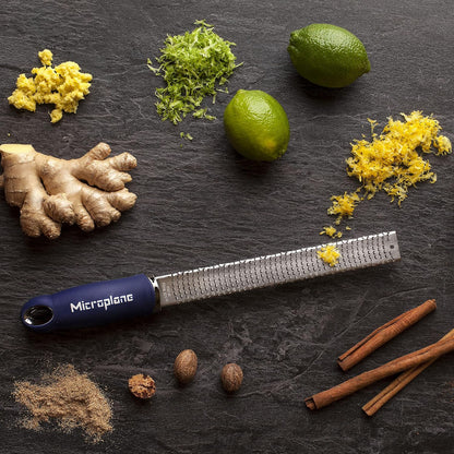 Premium Classic Series Zester - Lipstick Pink | Lemon Zester tool, Hard Cheese & Vegetable Grater | For Citrus, Parmesan Cheese, Garlic, Ginger, Nutmeg | Fine Stainless Steel Blade, Made in USA