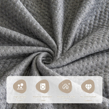 IFNOW Queen Size(60"x6"x10") Bed Wedge Pillow for Headboard, Mattress Gap Filler(0-8"), Bed Wedge for Gap Between Your Headboard and Mattress Dark Grey | High-Density Foam,Fills 0-8"Mattress Gap,Prevents Pillow & Items Falling,Works with Headboard or